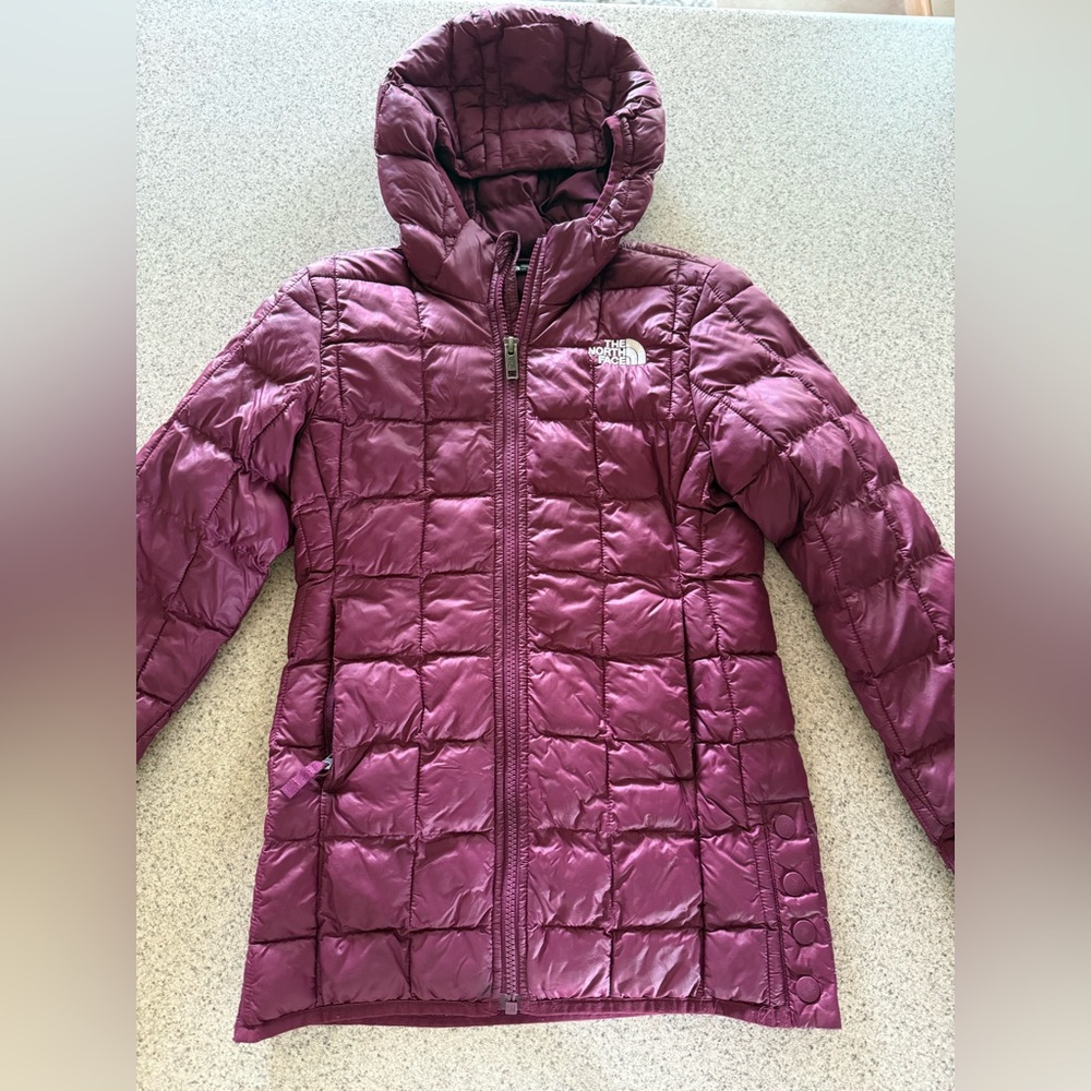 The North Face Kids Maroon Puffer Jacket